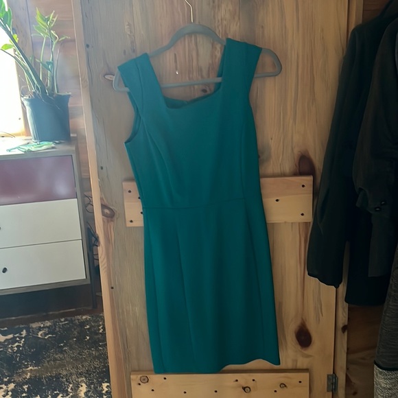Riona Ponte knit dress -teal - Picture 1 of 3